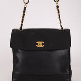 Chanel 1997 Caviar Triple CC Turnlock Tote - FashioNica