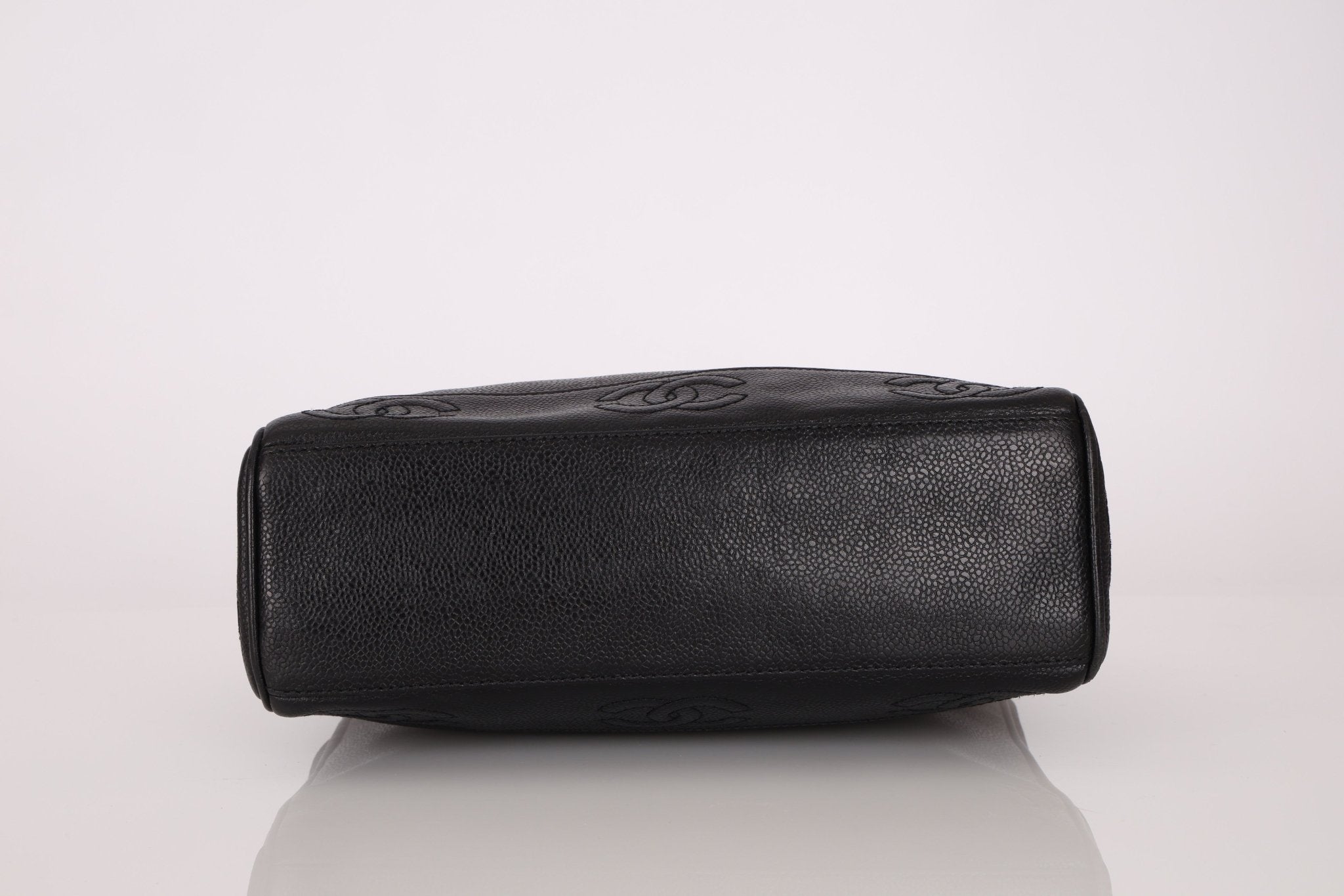 Chanel 1997 Caviar Triple CC Turnlock Tote - FashioNica