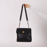 Chanel 1997 Caviar Triple CC Turnlock Tote - FashioNica