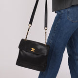 Chanel 1997 Caviar Triple CC Turnlock Tote - FashioNica