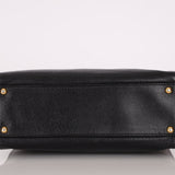 Chanel 1997 Caviar Turnlock North South Tote Bag 24k GP - FashioNica