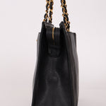 Chanel 1997 Caviar Turnlock North South Tote Bag 24k GP - FashioNica