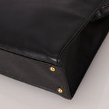 Chanel 1997 Caviar Turnlock North South Tote Bag 24k GP - FashioNica