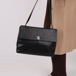 Chanel 1997 Caviar Turnlock Shoulder Bag - FashioNica