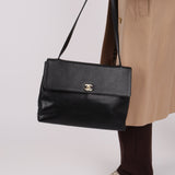 Chanel 1997 Caviar Turnlock Shoulder Bag - FashioNica