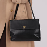 Chanel 1997 Caviar Turnlock Shoulder Bag - FashioNica