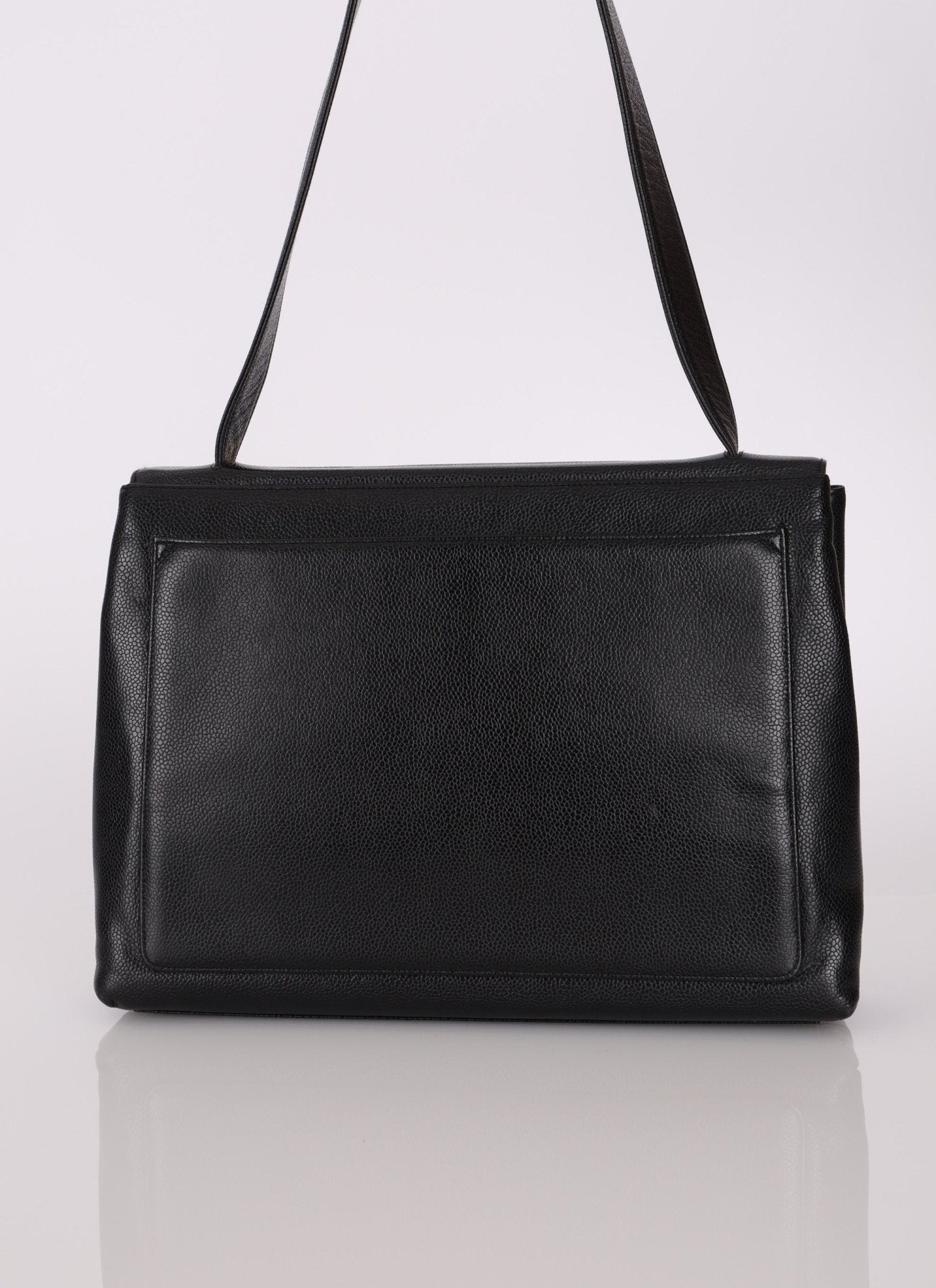 Chanel 1997 Caviar Turnlock Shoulder Bag - FashioNica