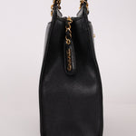 Chanel 1997 Caviar Zip Turnlock Tote Bag 24k GP - FashioNica