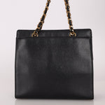 Chanel 1997 Caviar Zip Turnlock Tote Bag 24k GP - FashioNica