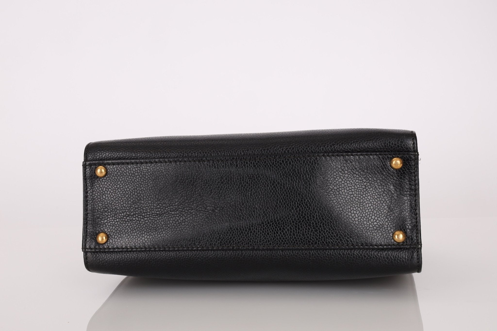 Chanel 1997 Caviar Zip Turnlock Tote Bag 24k GP - FashioNica