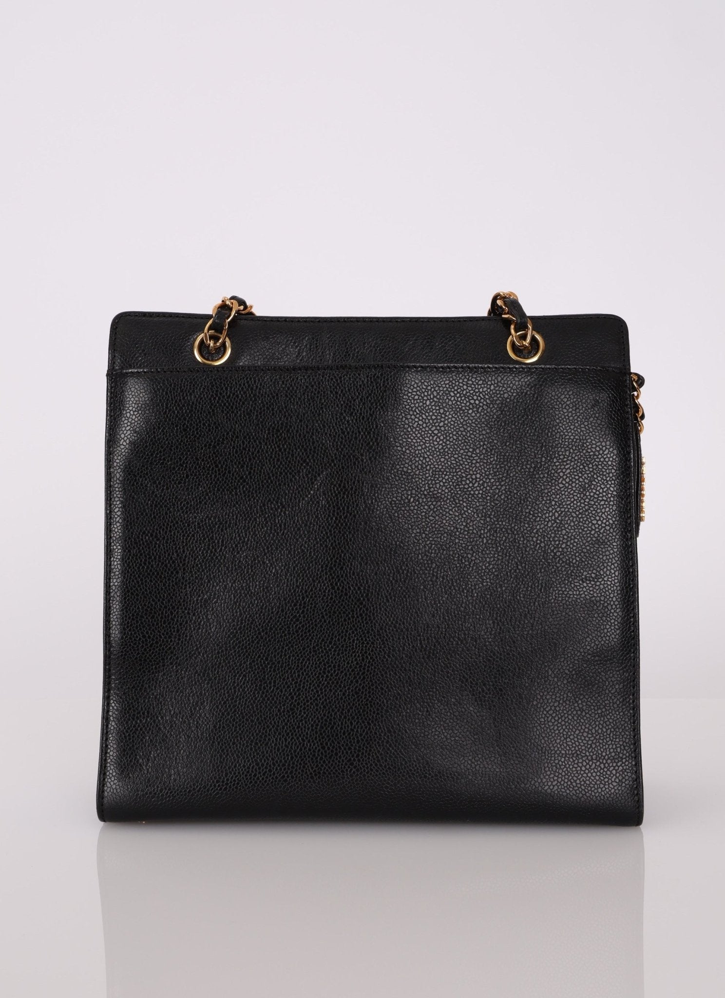 Chanel 1997 Caviar Zip Turnlock Tote Bag - FashioNica