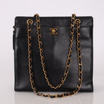 Chanel 1997 Caviar Zip Turnlock Tote Bag - FashioNica