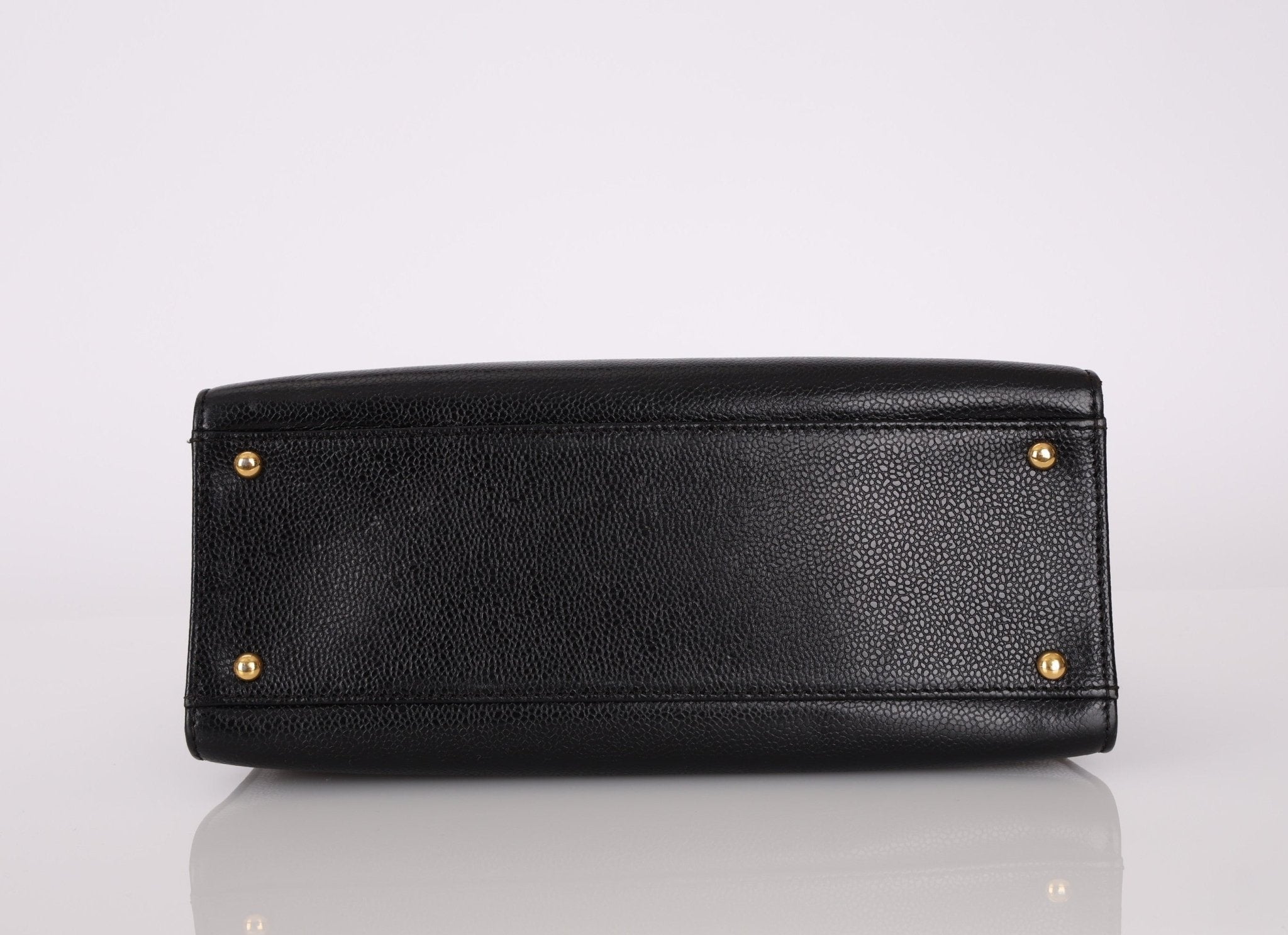 Chanel 1997 Caviar Zip Turnlock Tote Bag - FashioNica