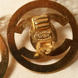 Chanel 1997 CC Turnlock Circle Clip - On Earrings - FashioNica