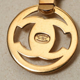 Chanel 1997 CC Turnlock Round Pendant Necklace 24K GP - FashioNica