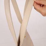 Chanel 1997 Cream Lambskin Kelly Shoulder Bag 24K GP - FashioNica