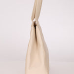 Chanel 1997 Cream Lambskin Kelly Shoulder Bag 24K GP - FashioNica