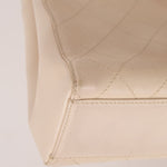 Chanel 1997 Cream Lambskin Kelly Shoulder Bag 24K GP - FashioNica