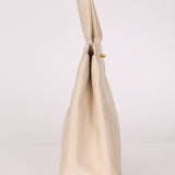 Chanel 1997 Cream Lambskin Kelly Shoulder Bag 24K GP - FashioNica
