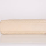 Chanel 1997 Cream Lambskin Kelly Shoulder Bag 24K GP - FashioNica