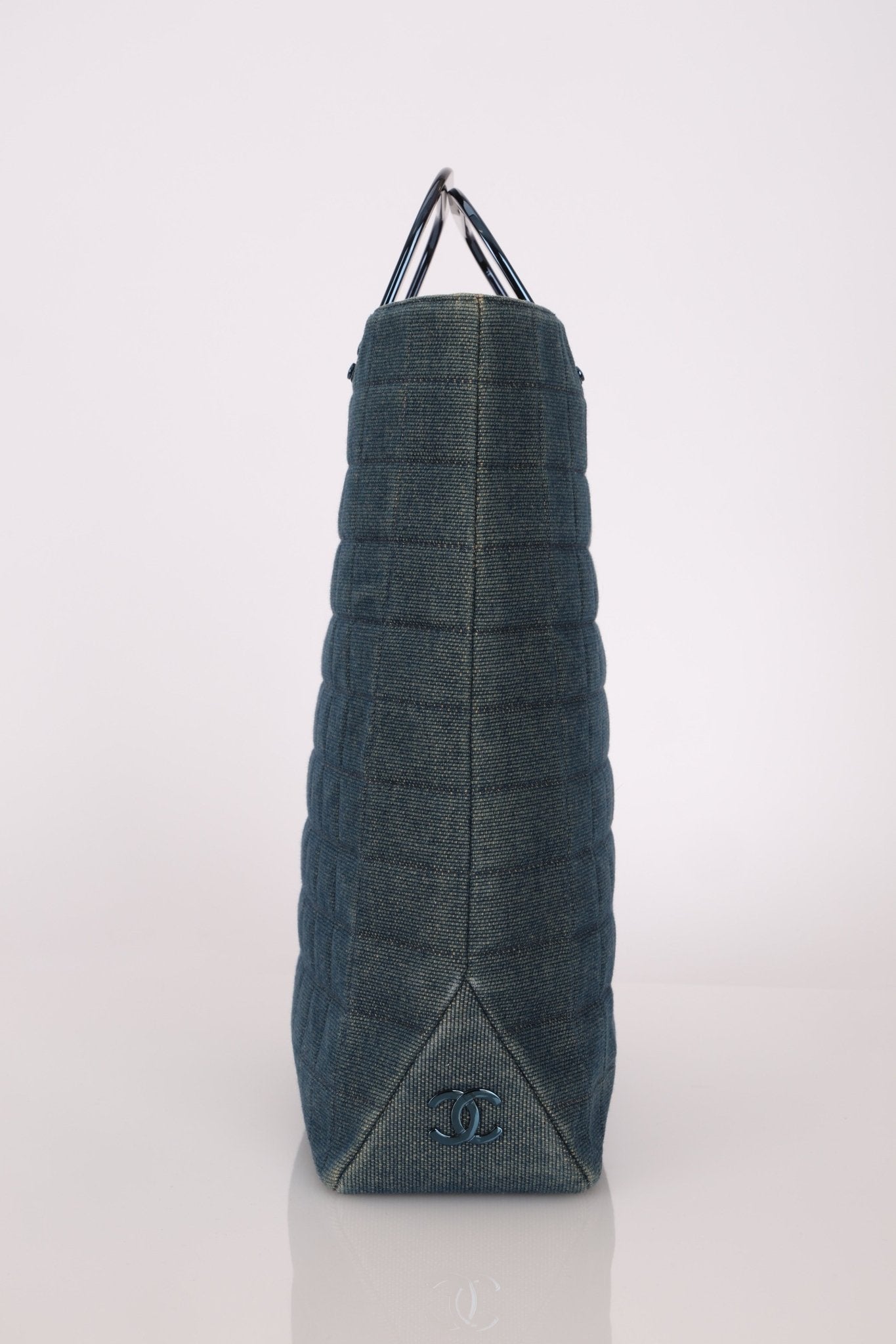 Chanel 1997 Denim Chocolate Bar Tote - FashioNica