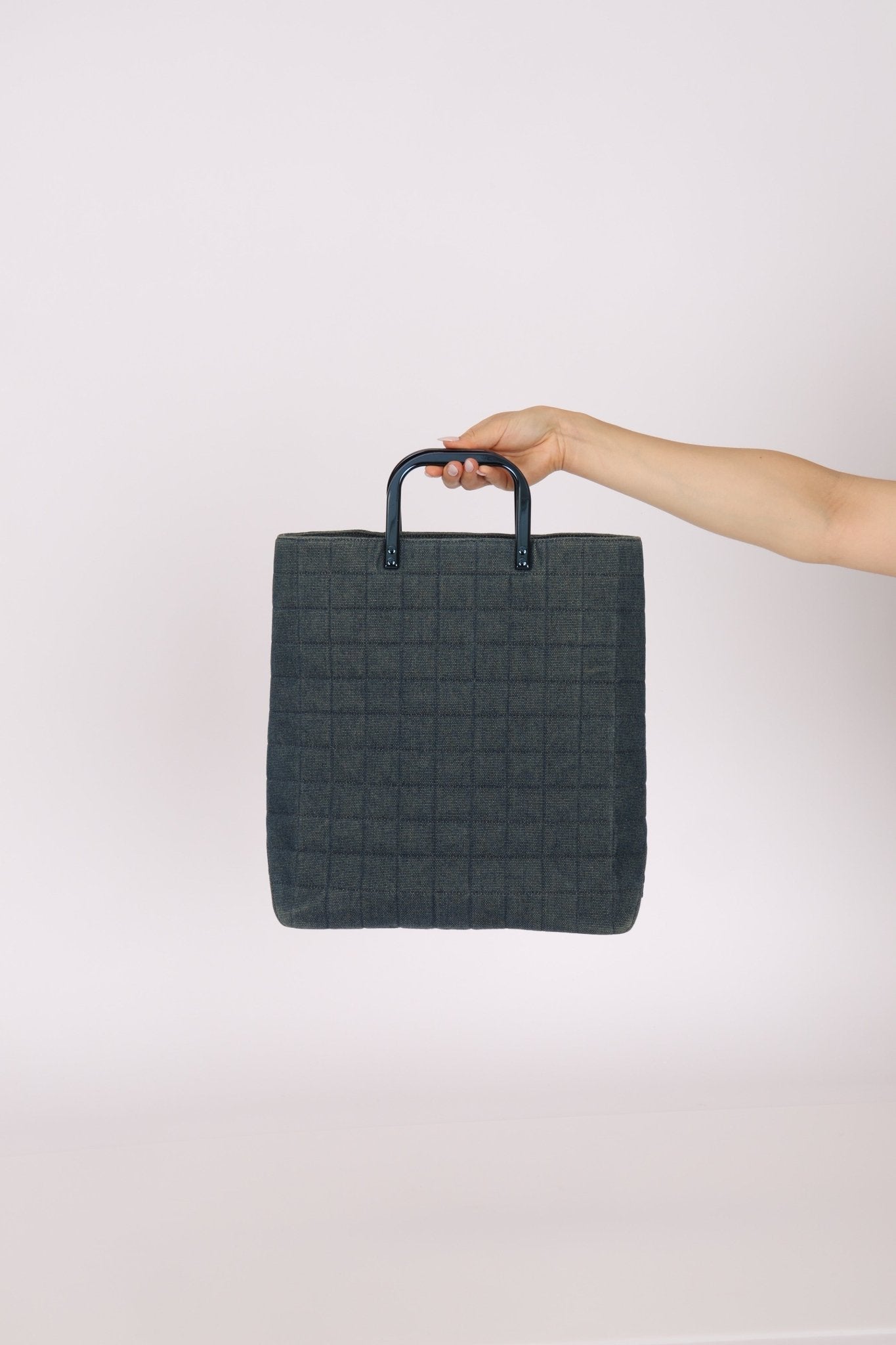 Chanel 1997 Denim Chocolate Bar Tote - FashioNica