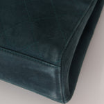 Chanel 1997 Emerald Suede Turnlock Kelly Shoulder Bag 24K GP - FashioNica