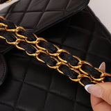 Chanel 1997 Jumbo Lambskin Turnlock Single Flap 24K GP - FashioNica