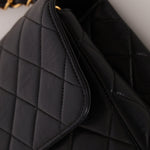 Chanel 1997 Jumbo Lambskin Turnlock Single Flap 24K GP - FashioNica