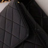 Chanel 1997 Jumbo Lambskin Turnlock Single Flap 24K GP - FashioNica