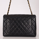 Chanel 1997 Jumbo Lambskin Turnlock Single Flap 24K GP - FashioNica