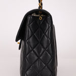 Chanel 1997 Jumbo Lambskin Turnlock Single Flap 24K GP - FashioNica