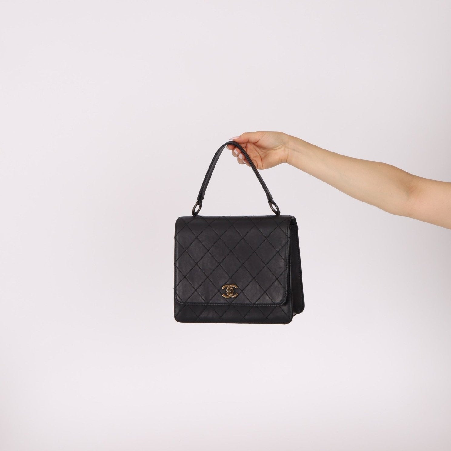Chanel 1997 Lambskin Kelly Top Handle - FashioNica