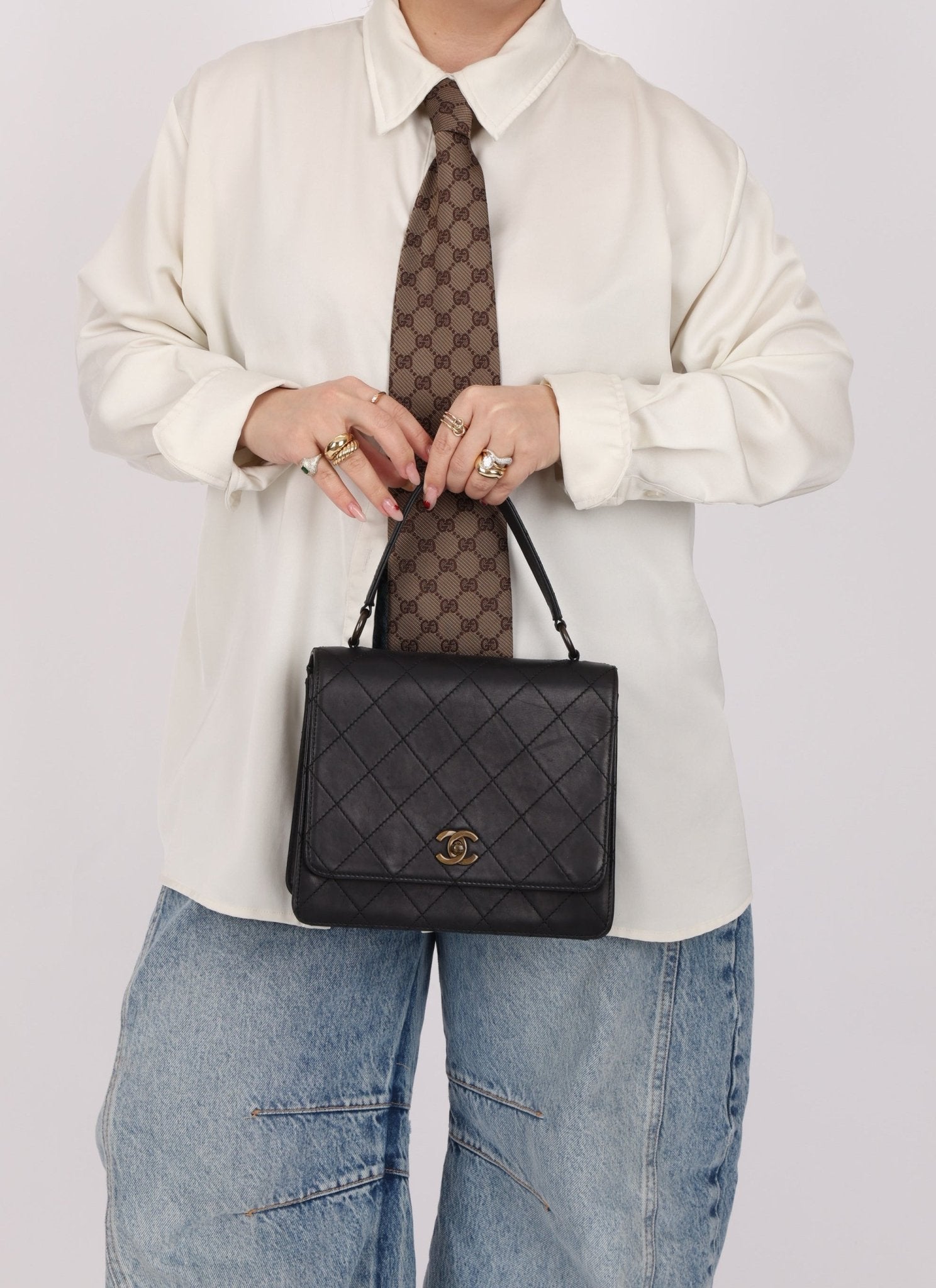 Chanel 1997 Lambskin Kelly Top Handle - FashioNica