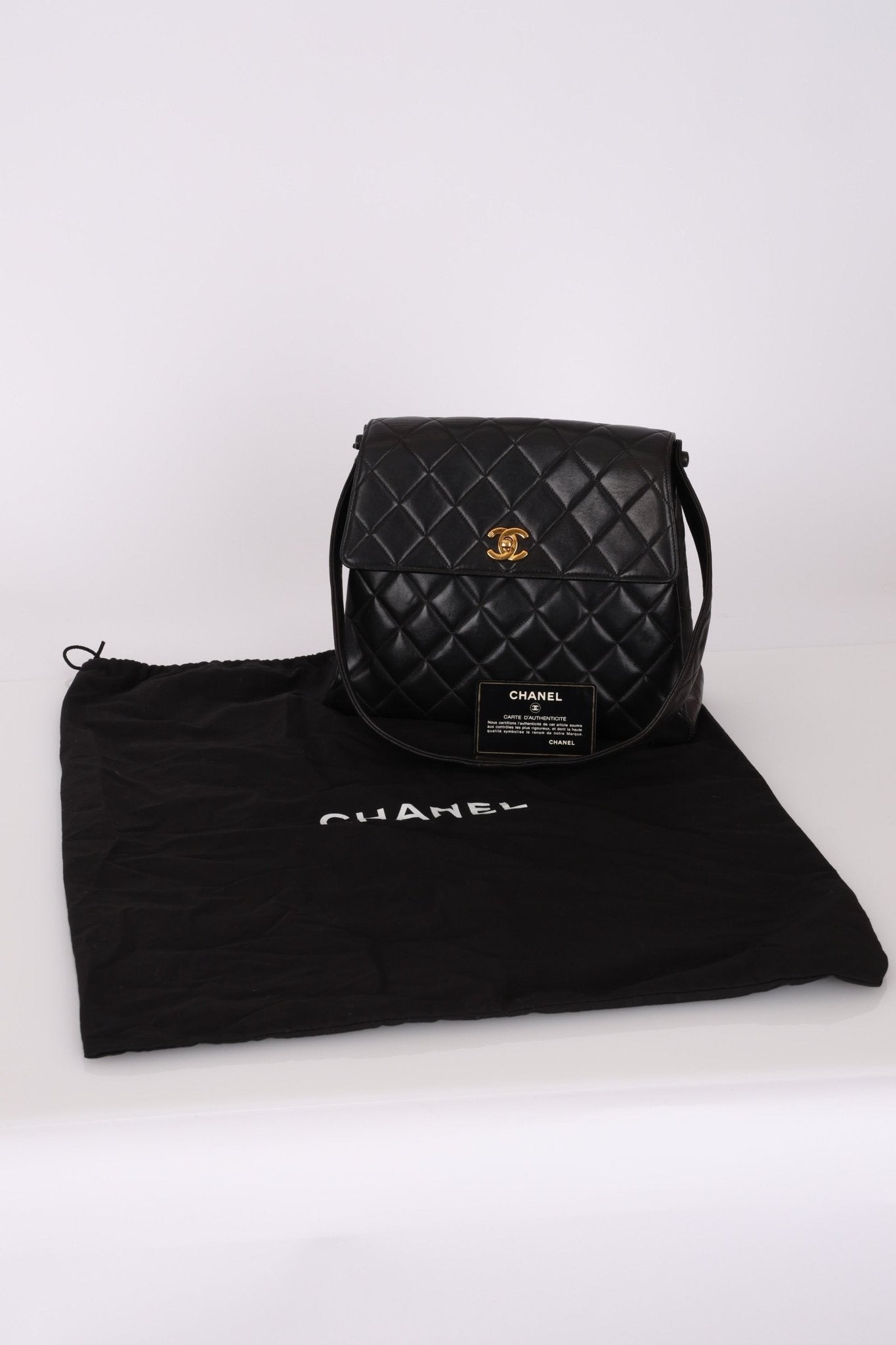 Chanel 1997 Lambskin Turnlock Shoulder Kelly Bag - FashioNica