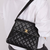 Chanel 1997 Lambskin Turnlock Shoulder Kelly Bag - FashioNica
