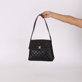 Chanel 1997 Lambskin Turnlock Shoulder Kelly Bag - FashioNica