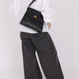 Chanel 1997 Lambskin Turnlock Shoulder Kelly Bag - FashioNica