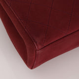 Chanel 1997 Merlot Suede Chain Flap Bag - FashioNica