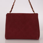 Chanel 1997 Merlot Suede Chain Flap Bag - FashioNica
