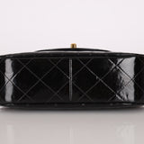 Chanel 1997 Mini Patent Quilted Chain Handle Bag 24K GP - FashioNica