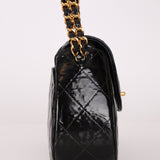 Chanel 1997 Mini Patent Quilted Chain Handle Bag 24K GP - FashioNica
