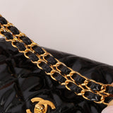 Chanel 1997 Mini Patent Quilted Chain Handle Bag 24K GP - FashioNica