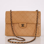 Chanel 1997 Nude Jumbo Stitch Single Flap Bag - FashioNica