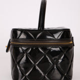 Chanel 1997 Patent Turnlock Vanity 24K GP - FashioNica