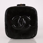 Chanel 1997 Patent Turnlock Vanity 24K GP - FashioNica