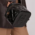 Chanel 1997 Patent Turnlock Vanity 24K GP - FashioNica