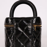 Chanel 1997 Patent Turnlock Vanity 24K GP - FashioNica