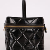 Chanel 1997 Patent Turnlock Vanity 24K GP - FashioNica