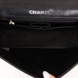 Chanel 1997 So Black Lucite Chain Handle Patent Flap Bag - FashioNica